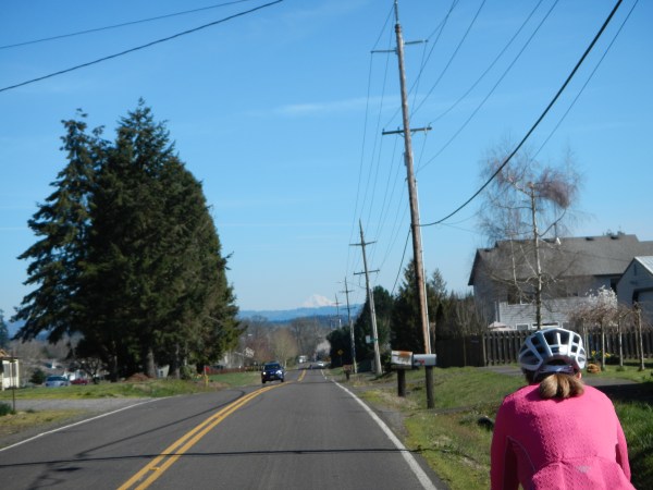 Hood poking up in the distance